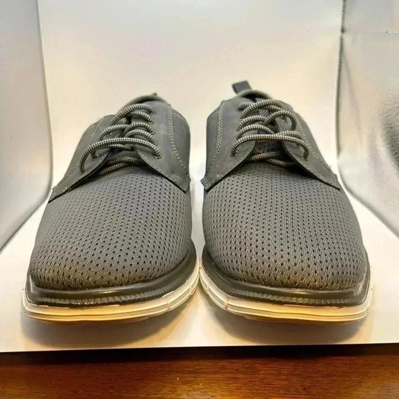 G GEORGE SZ 8 GREY FABRIC &NUBUK CASUAL LIGHTWEIGHT MENS SHOES STYLISH  NWOT - Picture 1 of 7
